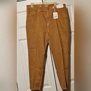 Khaki High-Rise Straight a.n.a. jeans Size 16